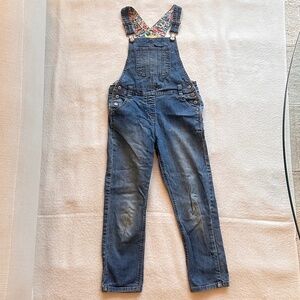 Mini Boden Denim Overalls – Girls Size 7–8Y
